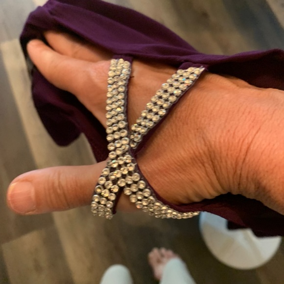 JBS‎ Woman cold shoulder rhinestone embellished dress. NWOT - Picture 2 of 5